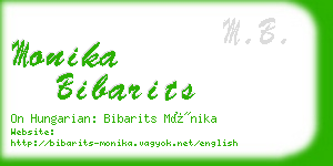 monika bibarits business card
